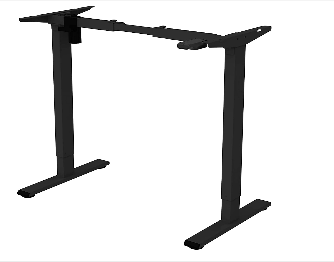 Adjustable height desk with reclaimed wood double herringbone top and electric legs, featuring LED smart handset with memory presets and child lock – handcrafted sit-stand desk for home or office.