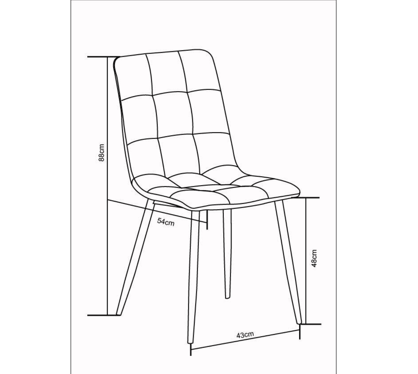 Set of 2 grey faux suede dining chairs with matte finish – soft and modern design